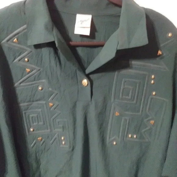 GW Division of Graff Womens Green Pullover Jacket - Picture 2 of 4